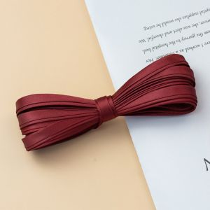 INEXTIN 1CM Sateen Edge Sewing Ribbon Cord Rope Fabric 10MM Width 4-Fold Iron Free Bias Tape Durable Clothing Accessories Satin Ribbon For Clothes