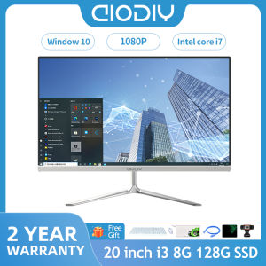 AIODIY Brand 22 inch HD All In One PC Computer Desktop Brand New Intel Core i3 / i5 / i7 8G/16G RAM 120G/ 240G/512G SSD suitable for online courses / Office / fashion energy saving PC full set of 20/22 inch monitor is larger than the laptop screen