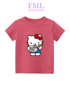 Kaos Anak-Anak Gambar Cute Hello Kity (usia 2-10 Tahun) Katun PE