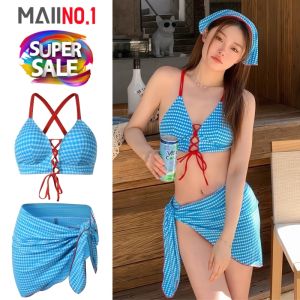 "Blue Dot Bikini Set – ชุดว่ายน้ำบิกินี่ลายจุดสุดคิวท์ พร้อมผ้าคลุม" ขนาดของสินค้า รอบอก34นิ้ว รอบเอว26นิ้ว (ขนาดก่อนยืด) สินค้าพร้อมส่งในไทย