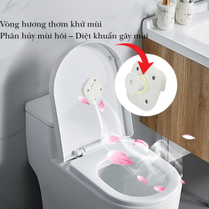 Đèn Khử Trùng Bồn Cầu Tia UV Tự Động – Sạc USB Kèm Viên Thơm Chống Nước IPX4 Gắn Nắp Toilet Dễ Dành