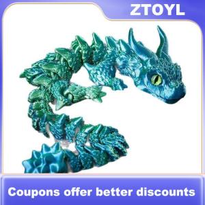 【ZTOYL】 3D In Ma Thuật Rồng Di Chuyển Doanh Fidget Đồ Chơi Xoay Khớp Văn Phòng Máy Tính Để Bàn Trang Trí Người Lớn Kid Đồ Chơi Thủ Công