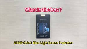 JESOHO Blue Light Blocking Screen Protector for iPhone 12 Mini (5.4 inch) Eye Protection HD Anti Blue Light Tempered Glass Film Case Friendly No Bubblewith Easy Installation Kit 2 Pack