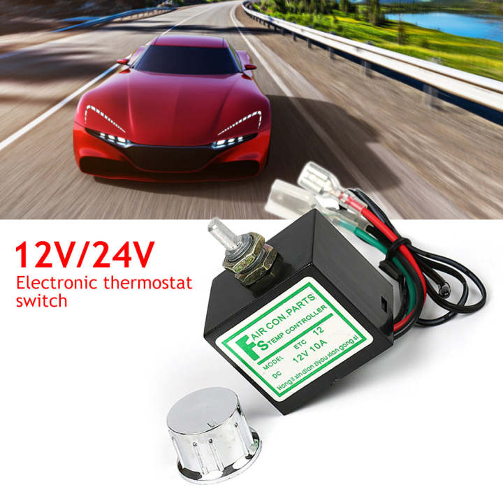 10A 1224V Car Air Conditioner Electronic Thermostat Switch Temperature ...