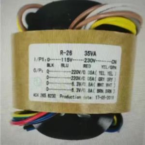 (In stock) 1PC 35W Sec Voltage 220V X2 + 6.3V X2 R-Core Transformer for TUBE Preamp DAC Amp DIY