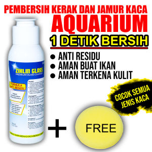 BERRITZ Ziklin Glass Cairan Pembersih Kerak Kaca dan Noda Aquarium