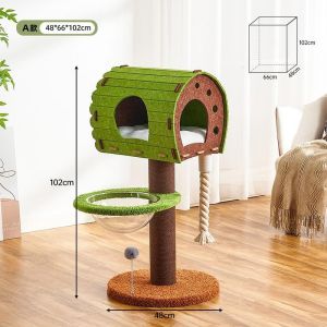 Cat Scratching Post Forest Treehouse Cat Climbing Tree House