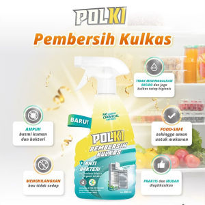 POLKI Pembersih Kulkas Kemasan 400Ml - Antibacterial Fridge Cleaner