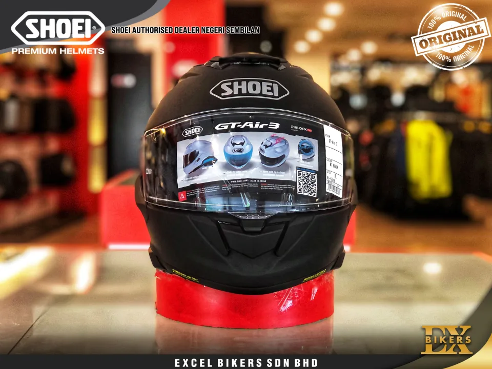 Shoei Helmet GT-Air Plain Black Shoei Full Face Helmet