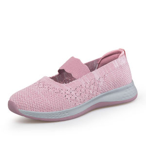 FOKU Sepatu Wanita Santai Sepatu Slip On Wanita Terbaru Sepatu Sneakers Wanita