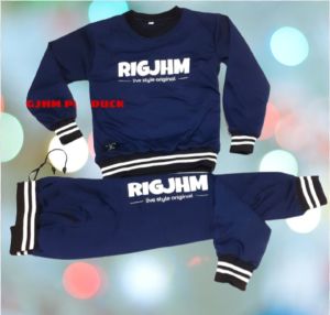 Stelan Training Olahraga Joger Anak usia 1-14 tahun Sweater Hoodie Setelan Anak Laki laki Perempuan Baju Kaos Lengan Panjang
