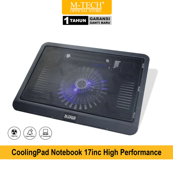 M-TECH ORIGINAL Coolingpad Pendingin Laptop 17inc High Performance Notebook Cooling Pad Kipas Laptop