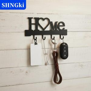 [COD] 🔥🔥🔥SHNGki  Nhà tình yêu  hình chủ chốt với móc-không khoan treo tường kim loại tổ chức cho phòng khách trang trí giá treo chìa khóa   Móc Treo Tường