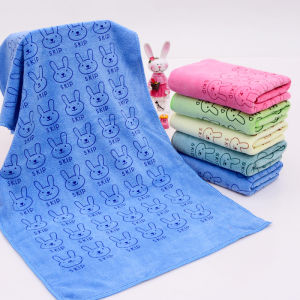 ผ้าเช็ดผม ผ้าเช็ดหน้า เนื้อผ้าดีมีคุณภาพ ขนาด 35x75cm คละลาย พร้อมส่ง