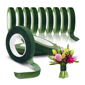 Floral crTape Flower Tape Florist Elastic Tape Floral Waterproof Self Adhesive Green Paper Type Tape