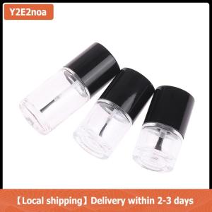 【Local shipping】 5 10 15 ML Empty Nail Polish Bottle Cosmetic Containers Nail Glass Bottles With Brush Transparent Glass With A Lid Brush