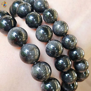 Collection Grade Rare Black Devilish Wealth Eyes Auralite 23 Bracelet