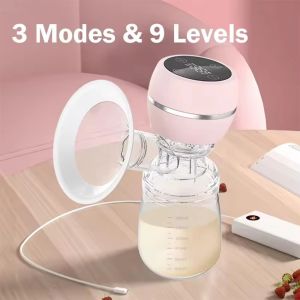 GOODOO การให้นมบุตร เครื่องปั๊มนมไฟฟ้าในตัว 3โหมด พร้อมหน้าจอ LED เครื่องสกัดนม แบบพกพาได้ เสียงรบกวนต่ำ เครื่องปั๊มนมไฟฟ้า