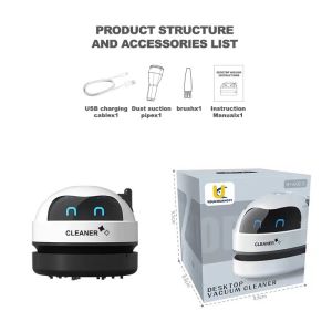 Vacuum Cleaner USB Rechargeable Mini Desktop Cordless Vacuum Cleaner Portable Home Vacuum Cleaner for Laptop Keyboard