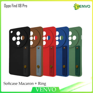 VENVO - VV16 SOFTCASE MACARON + RING Oppo Find X8 X8 Pro
