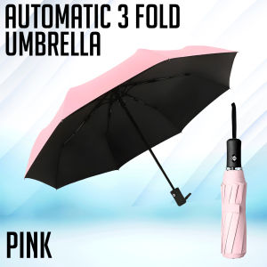 Printing View - Automatic 3-Fold Folding Umbrella UV Protection & Waterproof