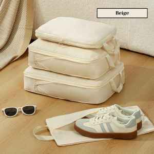 🇲🇾 4PCS/Set Travel Storage Bag Compression Luggage Organizer Travel Pouch Packing Cubes for Travel Bag