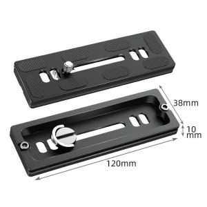 IIRA for Benro for Arca Swiss Aluminum Alloy 38mm Ball Head with 1/4 Screw Tripod Mount Adapter Tripod Long Plate Camera Mounting Plate Camera Tripod Plate