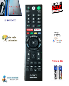 Remote Điều khiển thay thế tivi Sony giọng nói RM-TX310P MADE IN MALAYSIA- HÀNG  THEO MÁY BH 12 tháng Tặng Pin