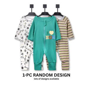 Redkite Zipper Pajama Cotton Onesie Bodysuit Turnable Cuffs Baby Newborn Infant Clothes Girl Boy
