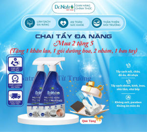 Combo 2 chai tẩy đa năng DR NATRO 500ml tẩy rửa mọi vết bẩn