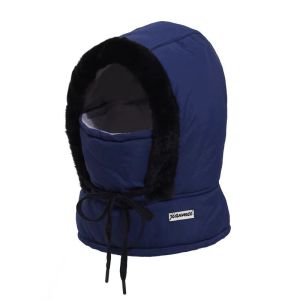 Fleece-lined Thickened Thermal Face Mask Winter Thermal Hood Windproof Warm Cycling Padded Fleece Pullover Cap