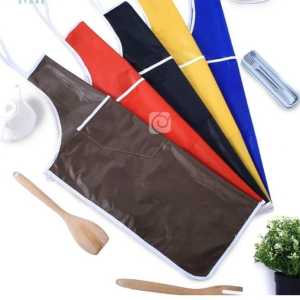 Harga Grosir - Celemek Apron Masak Karakter Waterproof Anti Minyak / Celemek Anti Air Bahan Kain