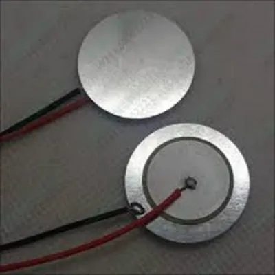 Piezo 27mm Piezo Keramik Elemen Sensor Pemicu Drum Cakram dengan Kabel Tembaga Piezoelektrik Piezo 27 mm dengan Kabel