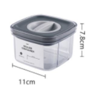 1300 ML Airtight Container Easy Open Lock Lid Dry Food Storage Leak Proof Canister (PET Plastic)