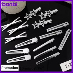 banbi 8pcs Girl Hair Pins Metal Duckbill Clip Women Hair Clips Side Bangs Female Ladies Barrettes Hair Accessories