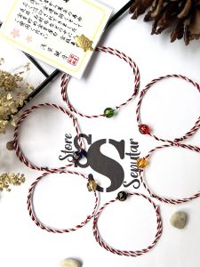 Gelang Tridatu Bola Kristal Gelang Bali Gelang Khas Bali Bonus Liontin Kura Gold