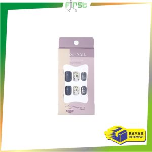 FH-K154 Kuku Palsu Motif Wanita 24pcs Free Sticker Lem Motif Cantik Kekinian / Set Nail Art Kuku Palsu Pengantin Fashion Korea / Glossy Fake Nails Wedding Graduation Women Import