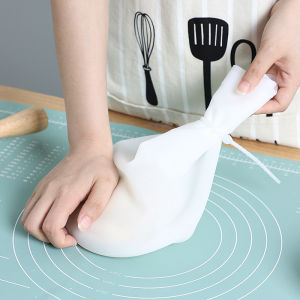 Houseeker ถุงนวดแป้งซิลิโคนถุงผสมแป้งใช้ซ้ําได้อุปกรณ์ทําขนมอบอุปกรณ์สําหรับห้องครัว