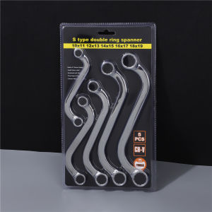AES Wrench 5 Special-shaped set 12 Combination fixed-head dual-direction universal bent-handle torx wrench complete set of auto repair tools