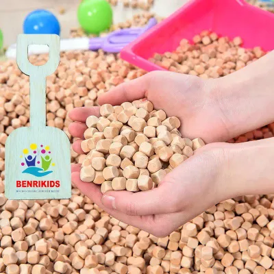 Đồ Chơi Hạt Gỗ An Toàn Cho Bé Hạt Gỗ Xúc Cát Loại Hạt Đẹp Chắc Mịn Bo Tròn ( 500GR hoặc 1KG)