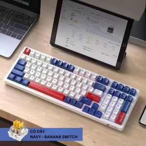 Bàn phím cơ bluetooth Attack Shark K98 - Bàn phím máy tính 100 phím full led cấu trúc Gasket xịn xò