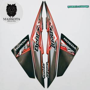 STRIPING STICKER LIS LES POLET honda beat fi 2013 hitam stiker list body motor standar Mahkota Stiker