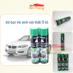 Chai Xịt Bọt Đa Năng Vệ Sinh Ghế Da Nội Thất Ô Tô Foam Cleaner DYR AMID màu xanh