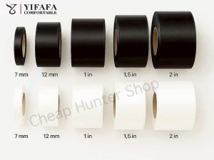 YIFAFA ริบบิ้นสีดำ ริบบิ้นผ้าสีดำ ริบบิ้นผ้าตวน ริบบิ้นทำโบว์ โบว์ไว้อาลัย