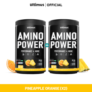Ultimus Amino Power (Active BCAAs 2:1:1) Pineapple Orange Flavor อัลติมัส อะมิโน เพาเวอร์ 2 กระปุก ขนาด 352g