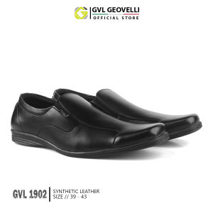 Sepatu Pria Premium Hitam | Sepatu Pantofel Santai Casual Kerja Kuliah Pria Kerja Kantoran