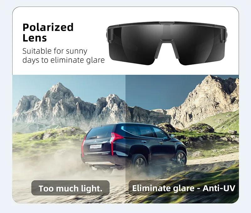 WEST BIKING Polarized Cycling Glasses 3 Lens UV400 Protection