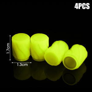 【WOKEN】🔥2024 mới🔥4 chiếc nắp van lốp dạ quang 5 màu xe hơi xe máy thông dụng cho xe đạp nắp van dạ quang với phụ kiện trang trí lốp xe máy logo xe hơi thể thao