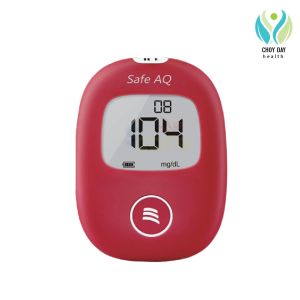 Sinocare ชุดSafe AQ smart เครื่องตรวจวัดระดับน้ำตาลในเลือด(เบาหวาน)เซตเครื่อง+แผ่นตรวจ+เข็มเจาะเลือด (รับประกัน 5ป๊)