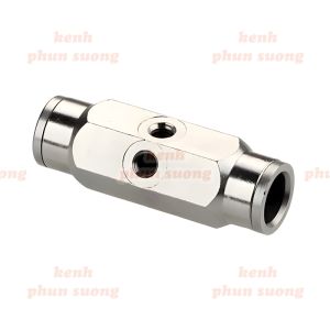 Đế giữa nối nhanh ống 9.52mm 2 lỗ gắn đầu béc phun áp cao góc 60 độ